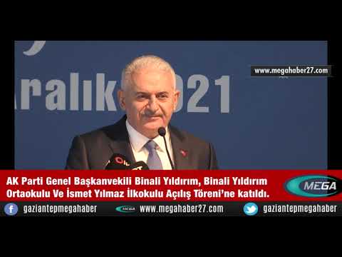 Binali Yıldırım, Binali Yıldırım Ortaokulu Ve İsmet Yılmaz İlkokulu Açılış Törenine katıldı