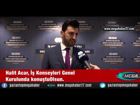 Halit Acar, İş Konseyleri Genel Kurulunda konuştu