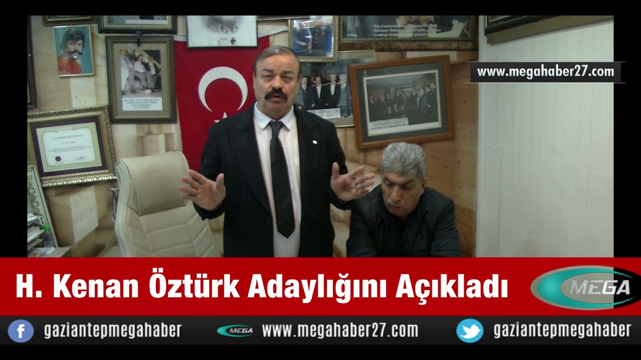 Kenan Öztürk adaylığını açıkladı