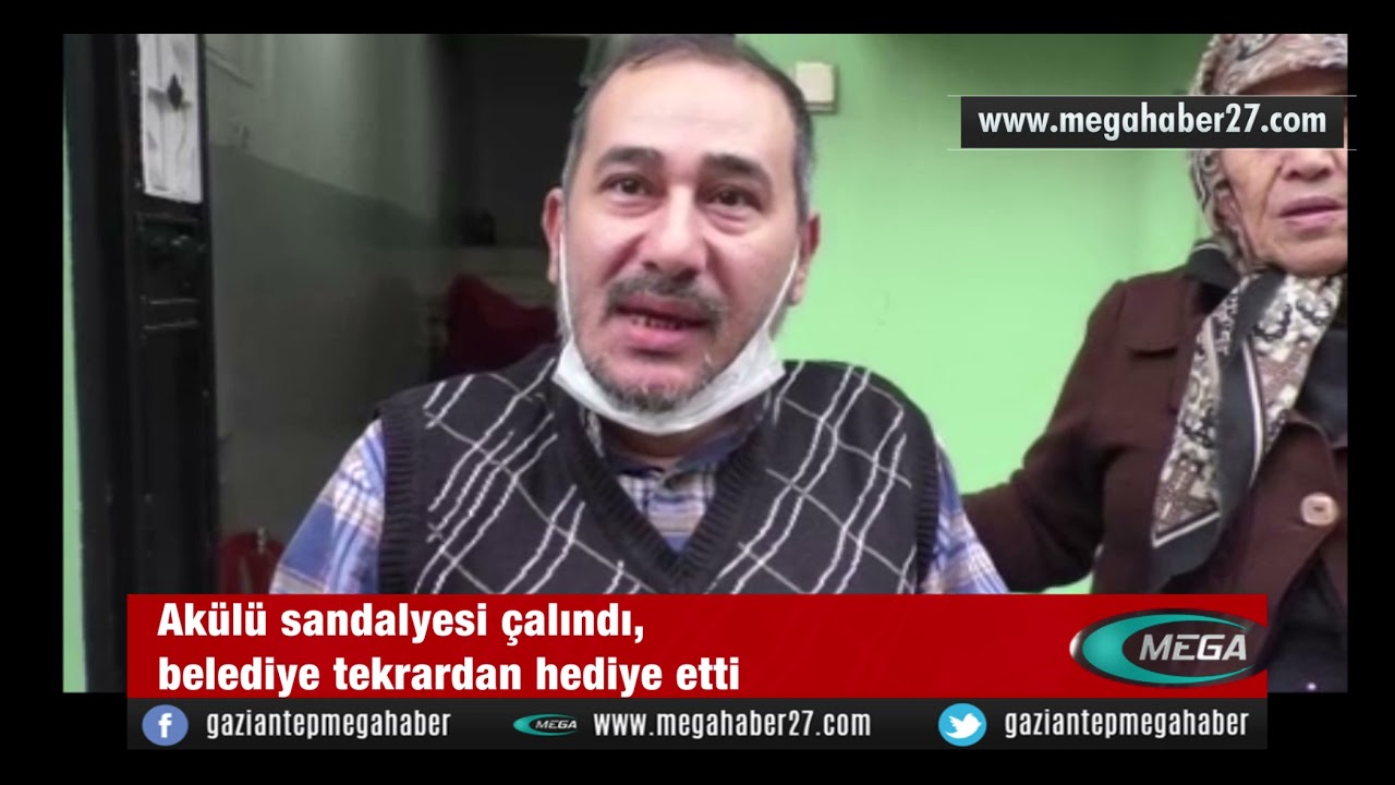 Akülü sandalyesi çalındı, belediye tekrardan hediye etti