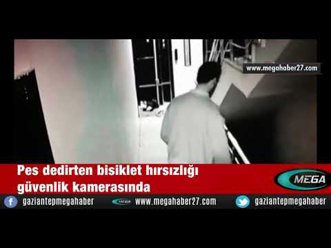 Pes dedirten bisiklet hırsızlığı güvenlik kamerasında