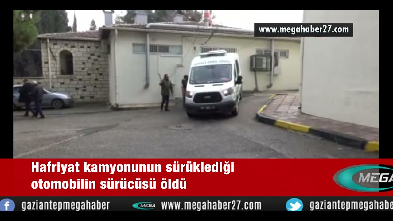 Hafriyat kamyonunun sürüklediği otomobilin sürücüsü öldü