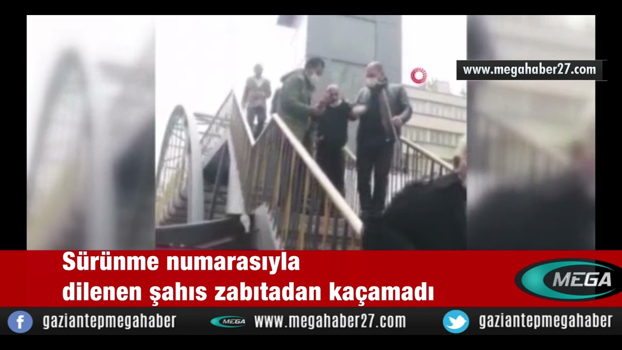 Sürünme numarasıyla dilenen şahıs zabıtadan kaçamadı