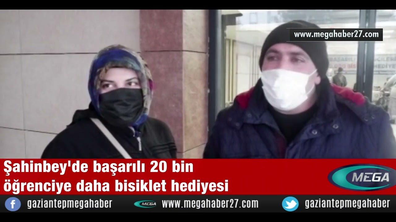 Şahinbey'de başarılı 20 bin öğrenciye daha bisiklet hediyesi