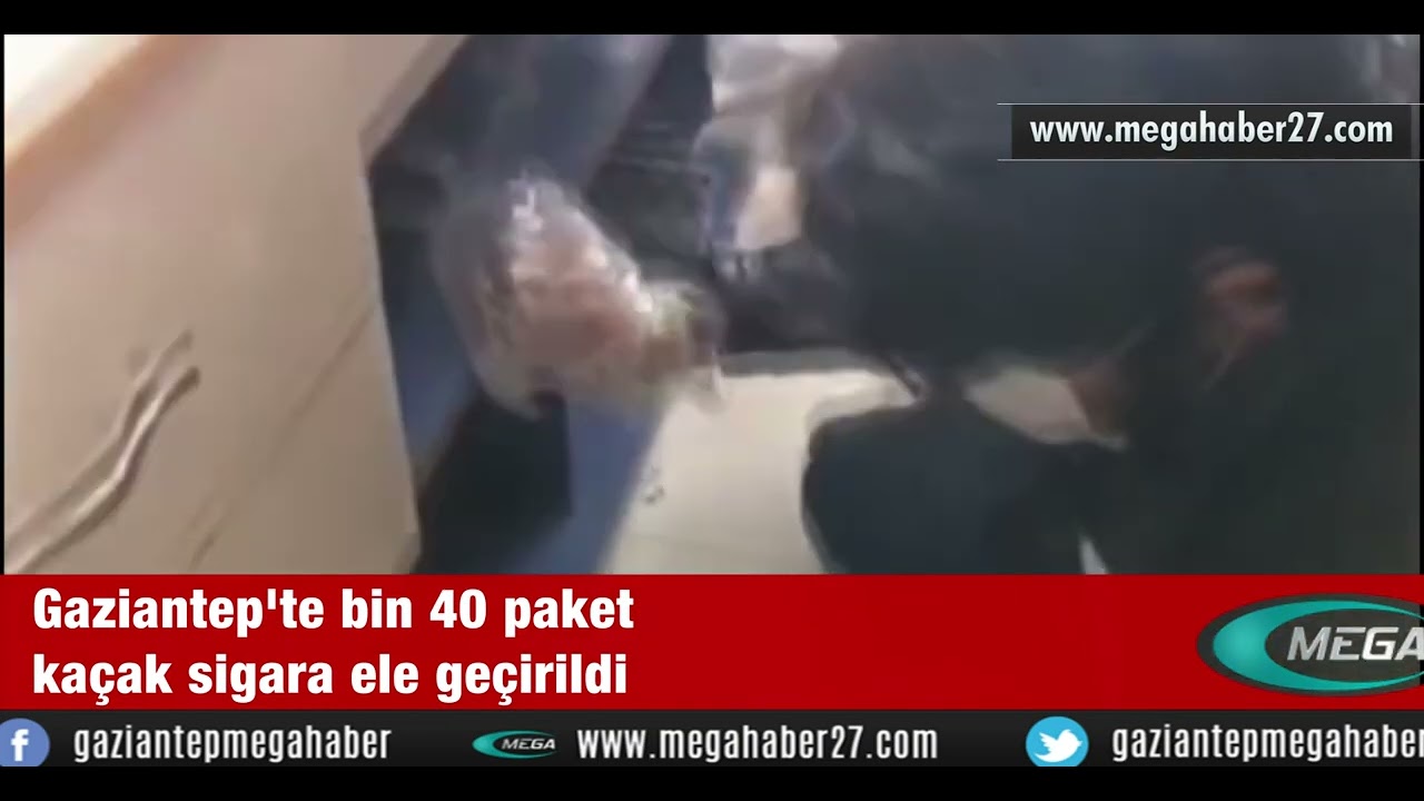 Gaziantep'te bin 40 paket kaçak sigara ele geçirildi