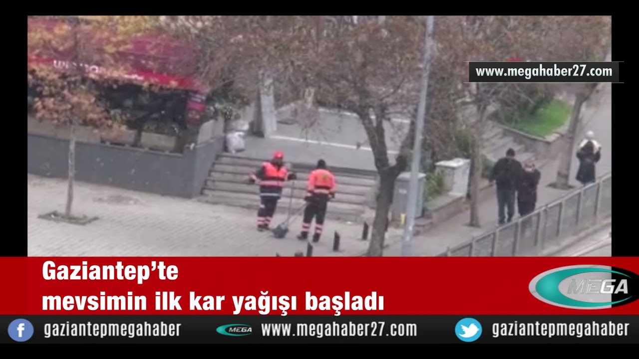 Gaziantep’te mevsimin ilk kar yağışı başladı
